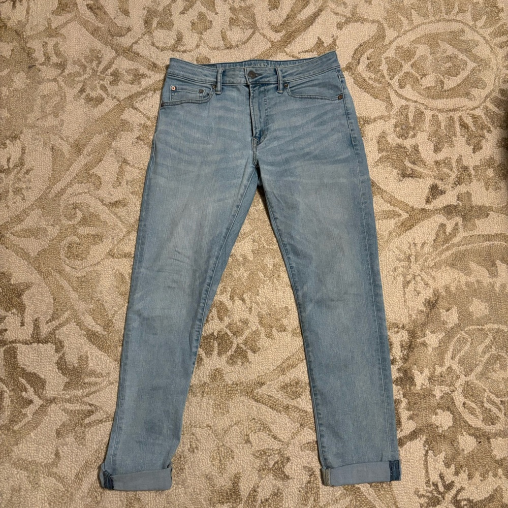 American Eagle men’s slim stretch light wash jeans, 31x32